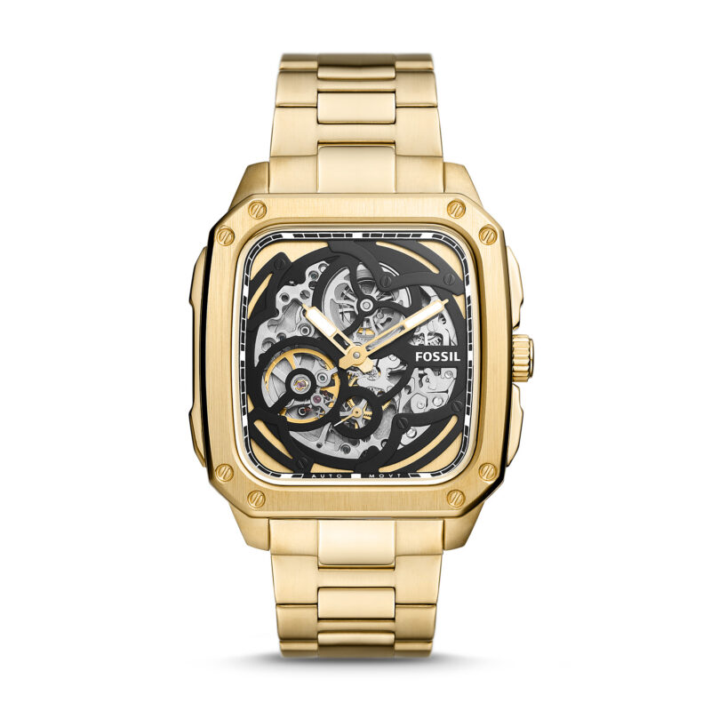 Fossil Inscription Automatic Gold Men's Watch BQ2573Watch - Tia