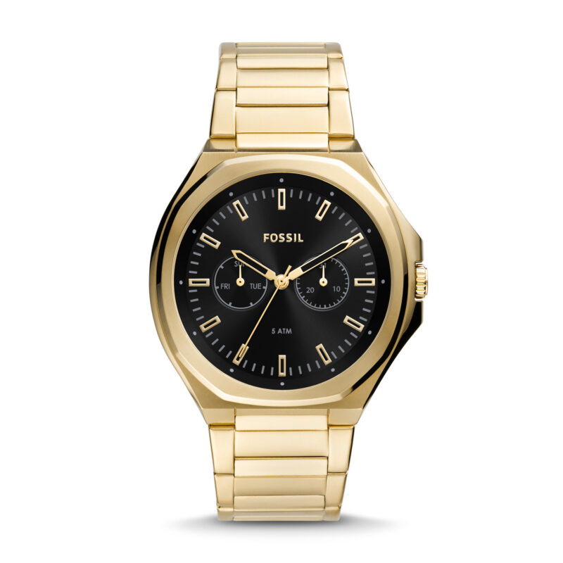 Evanston Multifunction Gold-Tone Stainless Steel Watch - BQ2611 - Fossil - Tia
