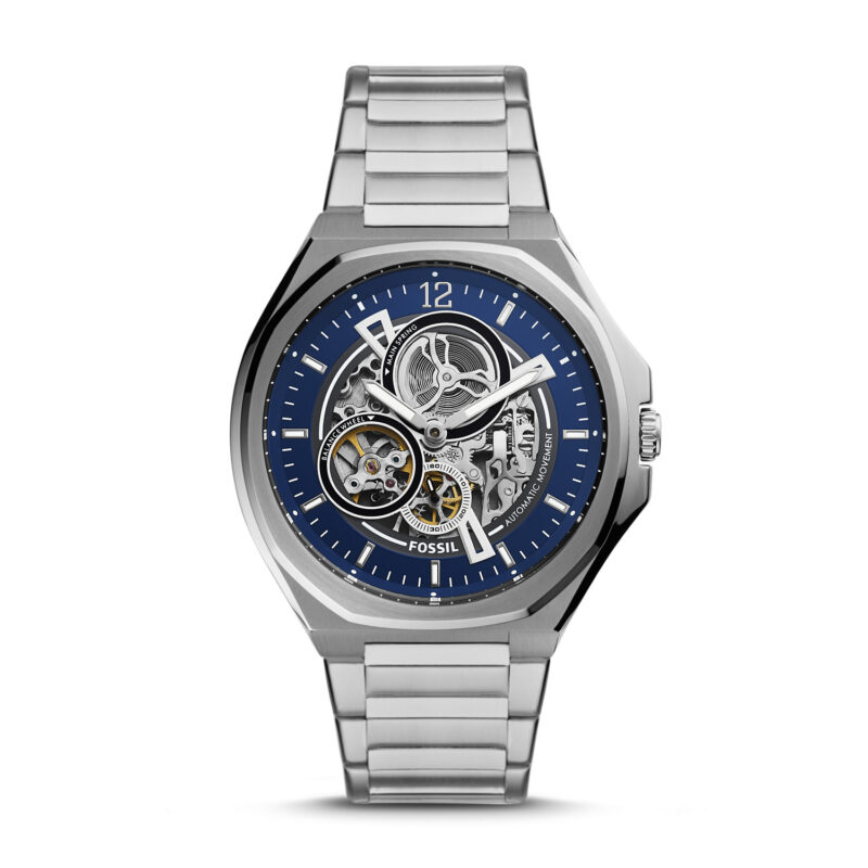 Evanston Automatic Stainless Steel Watch - BQ2620 - Fossil - Tia