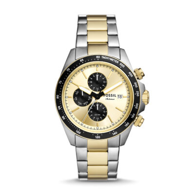 Autocross Multifunction Two-Tone Stainless Steel Watch - BQ2876 - Fossil - Tia