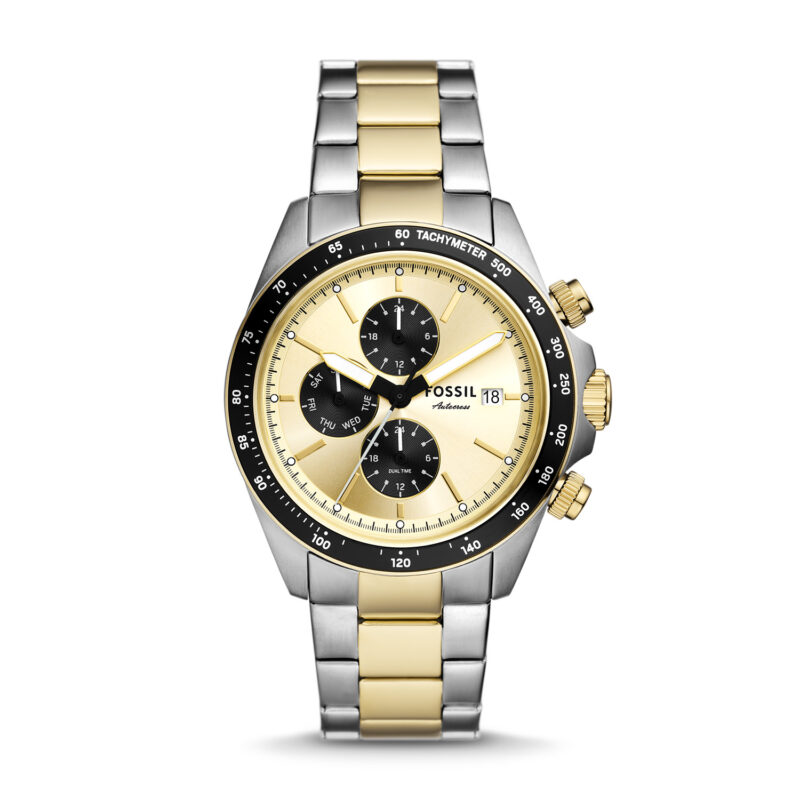 Autocross Multifunction Two-Tone Stainless Steel Watch - BQ2876 - Fossil - Tia