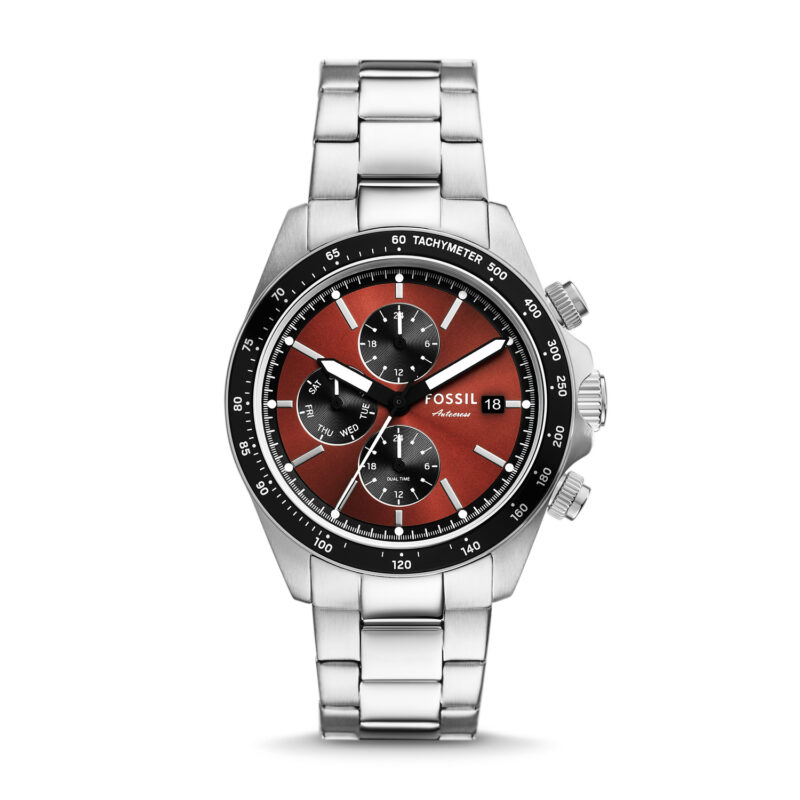 Autocross Multifunction Stainless Steel Watch - BQ2895 - Fossil - Tia