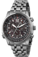 Citizen Promaster Sky Radio Controlled Chronograph Stainless Steel Black Dial Eco-Drive CB5860-86E 200M Men's Watch