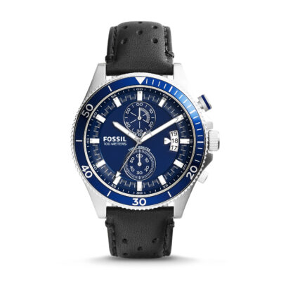 UPC 796483138414 - Fossil Wakefield Blue Dial Black Leather Men s Watch ... - Tia