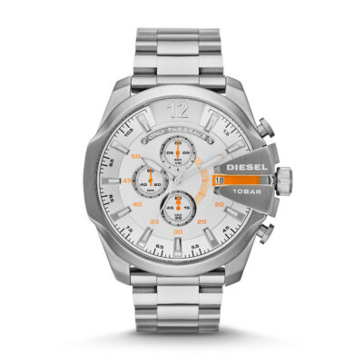 Diesel Mega Chief 54mm Stainless Steel Men's Wristwatch (DZ4328)