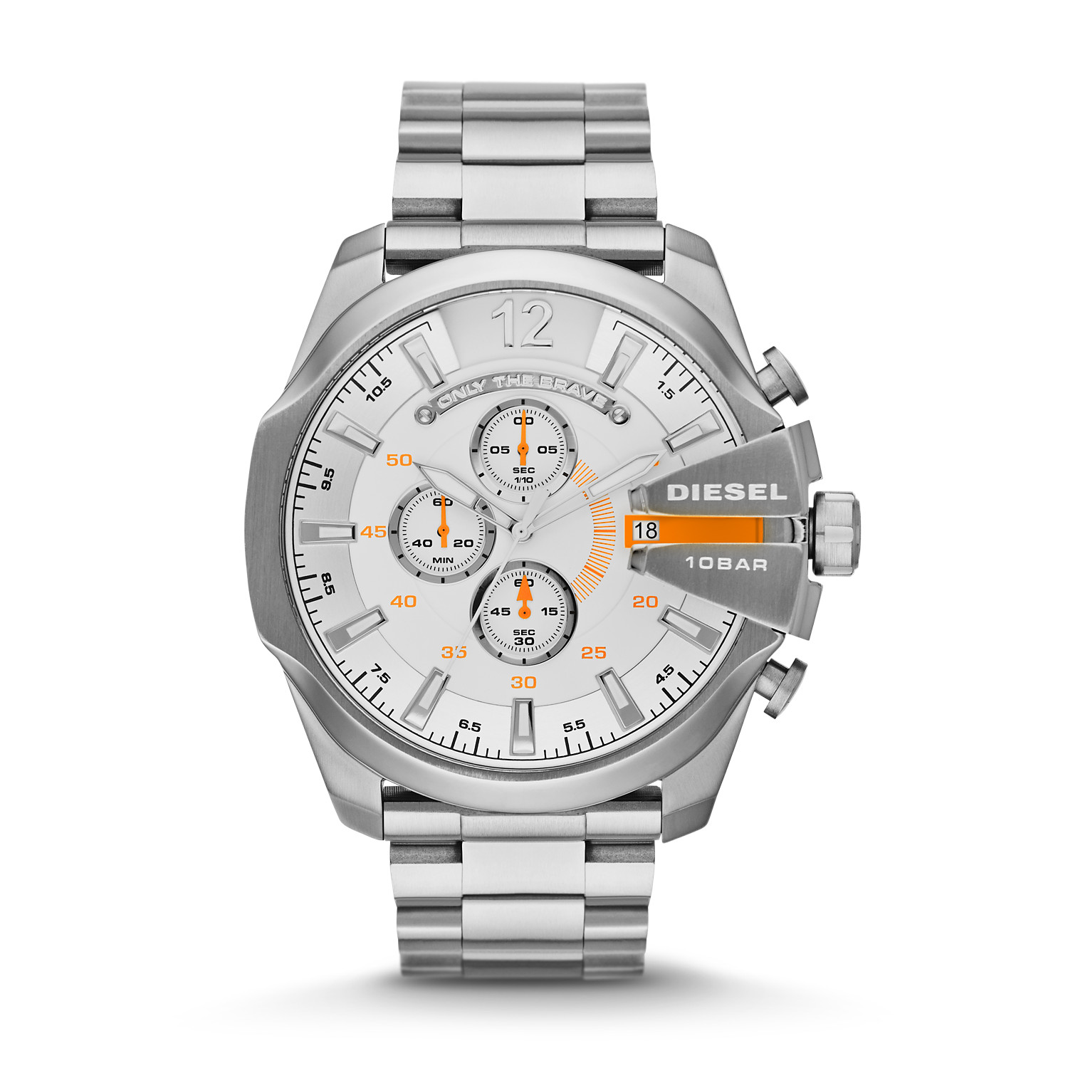 Diesel Mega Chief 54mm Stainless Steel Men's Wristwatch (DZ4328)