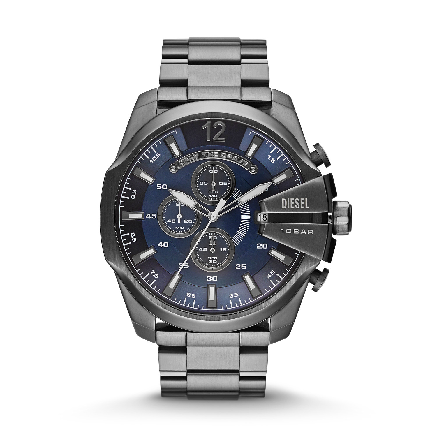 DZ4329 Man: Mega Chief watch with gunmetal plating | Diesel