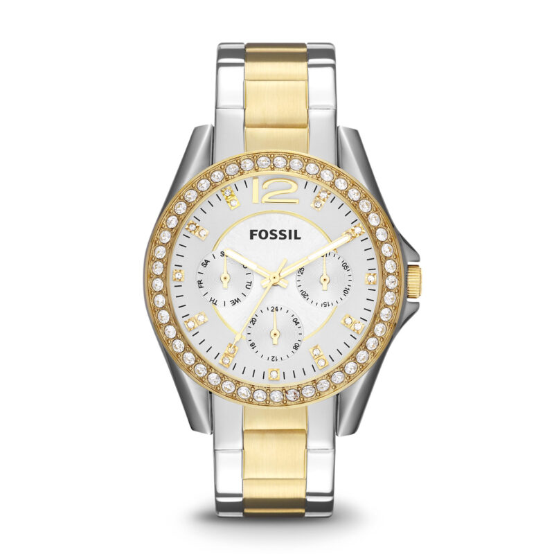Riley Multifunction Two-Tone Stainless Steel Watch - ES3204 - Fossil - Tia