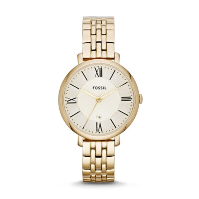 Jacqueline Gold-Tone Stainless Steel Watch - ES3434 - Fossil - Tia