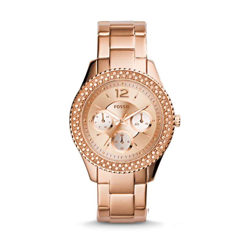 Stella Multifunction Rose-Tone Stainless Steel Watch - ES3590 - Fossil - Tia