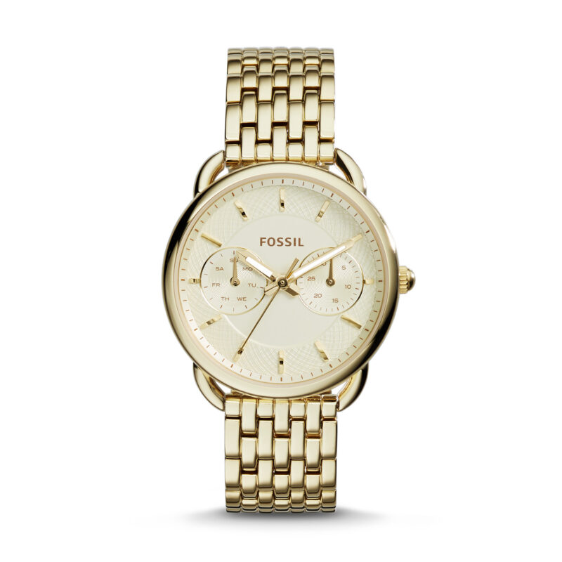 Women's Gold-Tone Fossil Tailor Multi-Function Steel Watch ES3714 - Tia