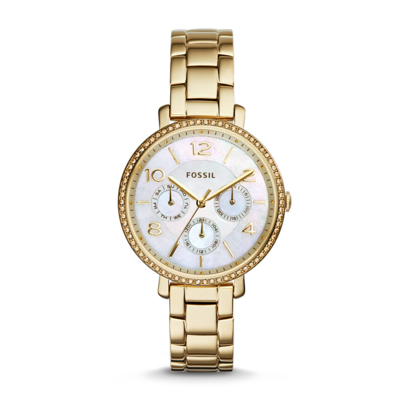 Fossil Women's ES3756 Jacqueline Gold-Tone Stainless Steel Watch - Tia