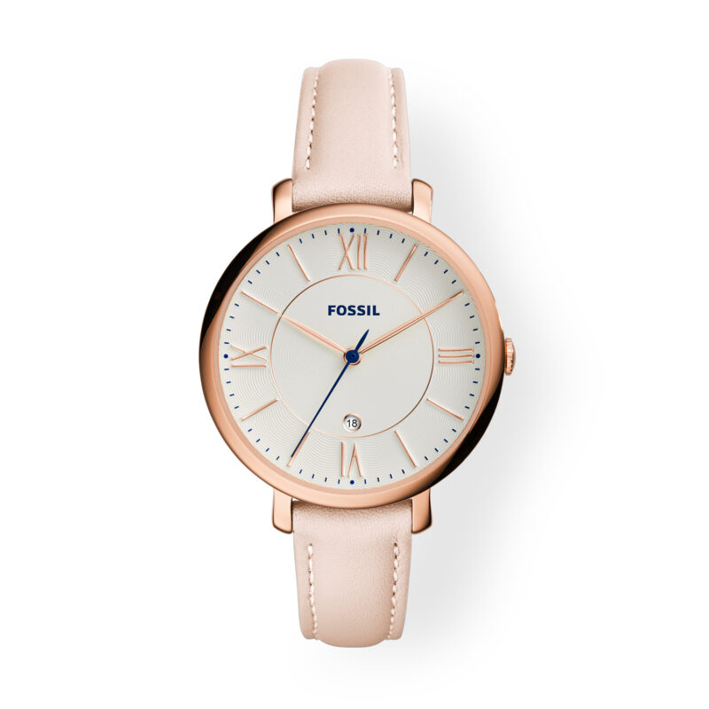 Fossil Jacqueline Three-Hand Date Blush Leather Watch - ES3988 - Fossil - Tia