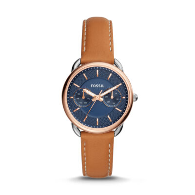 Women's Fossil Tailor Multifunction Leather Strap Watch ES4257 - Tia