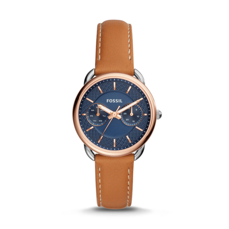 Women's Fossil Tailor Multifunction Leather Strap Watch ES4257 - Tia