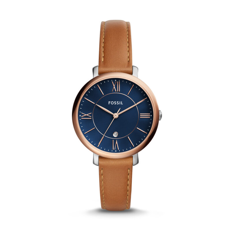 Fossil Jacqueline Three-Hand Date Luggage Leather Watch - ES4274 - Fossil - Tia