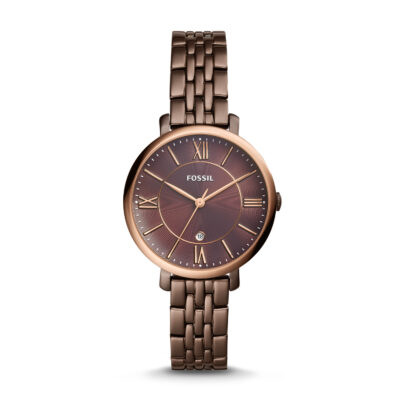 Women's Fossil Jacqueline Brown Tone Steel Watch ES4275 - Tia