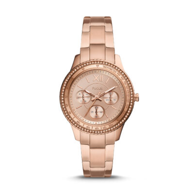 Fossil Stella Sport Multifunction Rose Gold-tone Stainless Steel Watch
