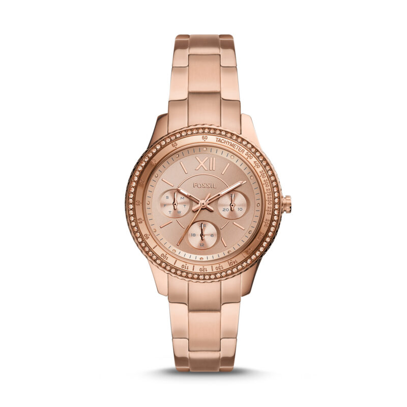 Fossil Stella Sport Multifunction Rose Gold-tone Stainless Steel Watch