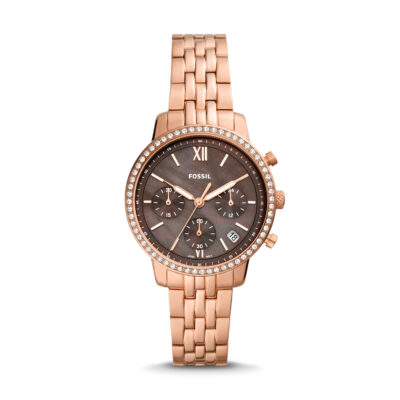 Neutra Chronograph Rose Gold-Tone Stainless Steel Watch - ES5218 - Fossil - Tia