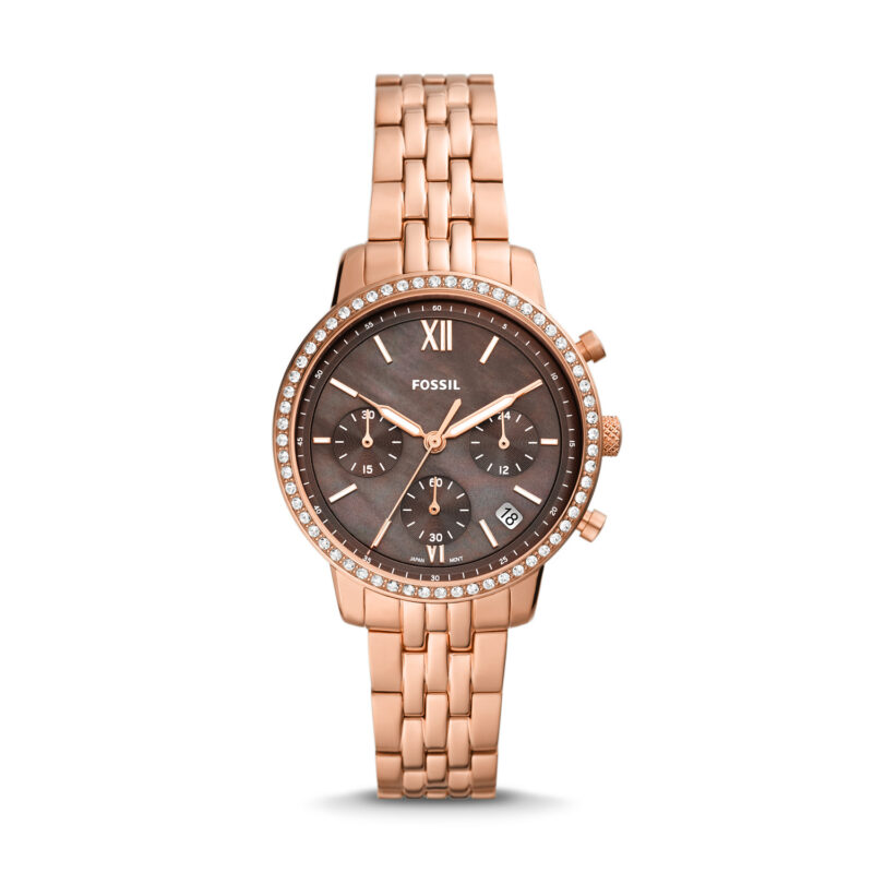 Neutra Chronograph Rose Gold-Tone Stainless Steel Watch - ES5218 - Fossil - Tia