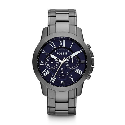 Fossil Grant Chronograph Brown Leather Watch - FS4813