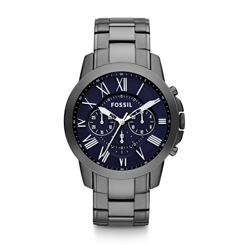 Fossil Grant Chronograph Brown Leather Watch - FS4813