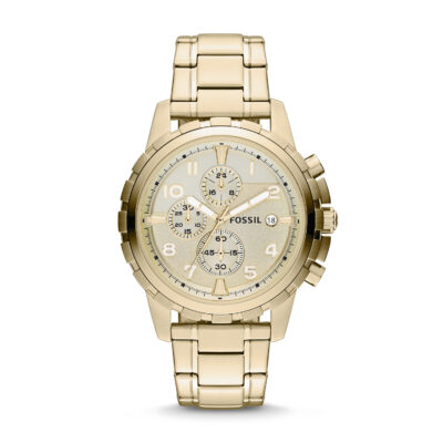 Dean Chronograph Gold-Tone Stainless Steel Watch - FS4867 - Fossil - Tia