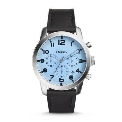 Men's Fossil 54 Pilot Chronograph Leather Band Watch FS5162 - Tia
