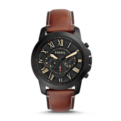 Fossil Grant Chronograph Black Dial Men's Watch FS5241