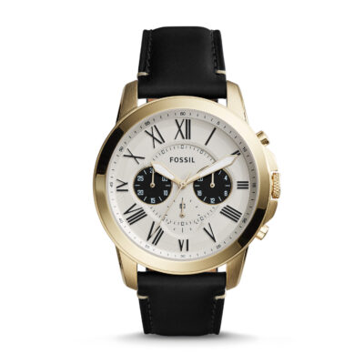 Fossil Men's Fossil Grant Gold Tone Chronograph Watch FS5272