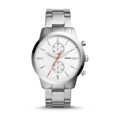 Townsman 44mm Chronograph Stainless Steel Watch - Fossil - Tia