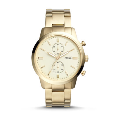 Fossil Mens Townsman 44mm Chronograph Gold-tone Watch FS5348 - eBay - Tia