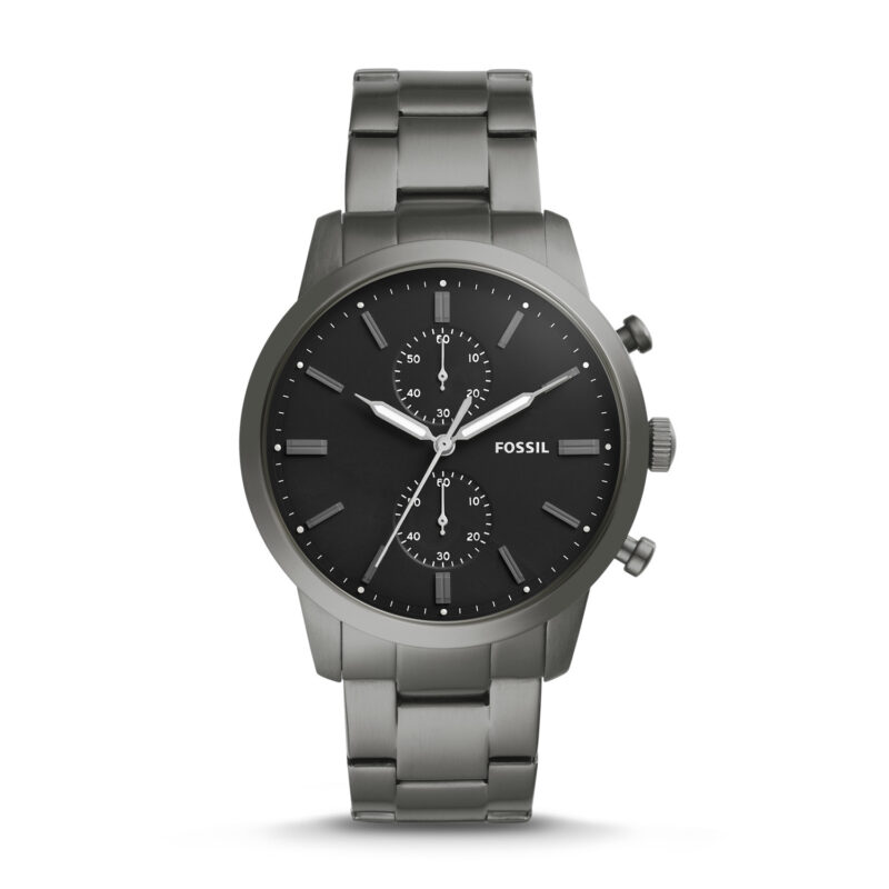 Men's Fossil Townman Chronograph Grey Steel Watch FS5349 - Tia