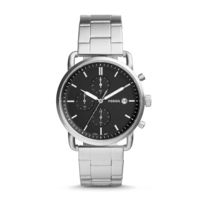 The Commuter Chronograph Stainless Steel Watch - FS5399 - Fossil - Tia