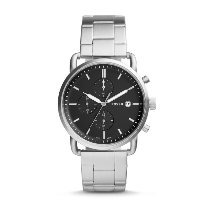 The Commuter Chronograph Stainless Steel Watch - FS5399 - Fossil - Tia