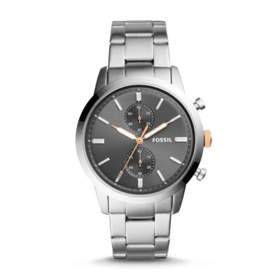 fossil men's watch fs5407 44mm townsman chronograph quartz, NEW ... - eBay - Tia