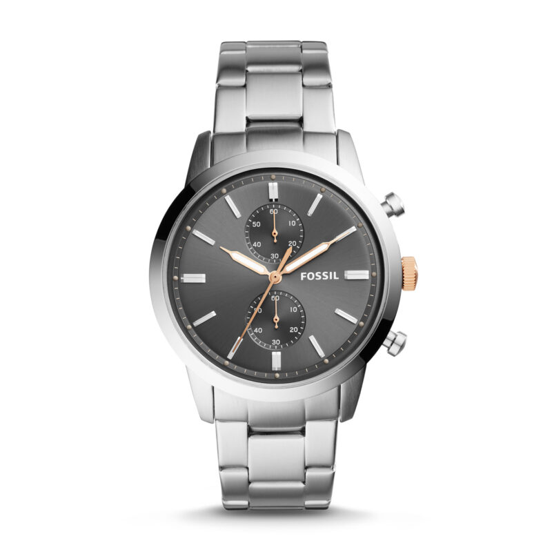 fossil men's watch fs5407 44mm townsman chronograph quartz, NEW ... - eBay - Tia