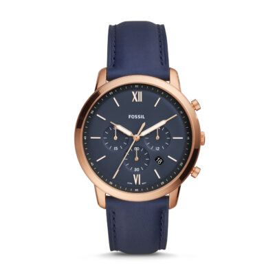 Fossil Neutra Chronograph Quartz Blue Dial Men's Watch FS5454 - Tia