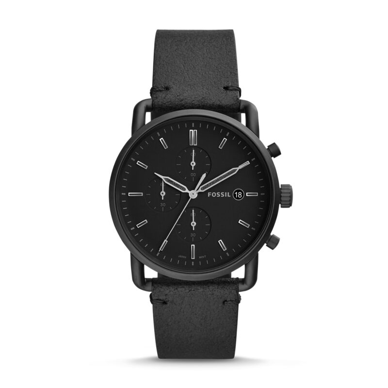 Fossil Commuter Chronograph Quartz Black Dial Men's Watch FS5504