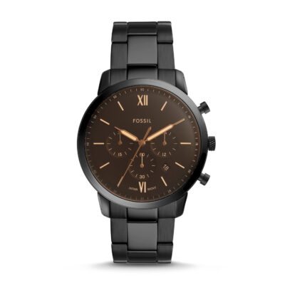 Fossil Neutra Chronograph Black Stainless Steel Watch - FS5525