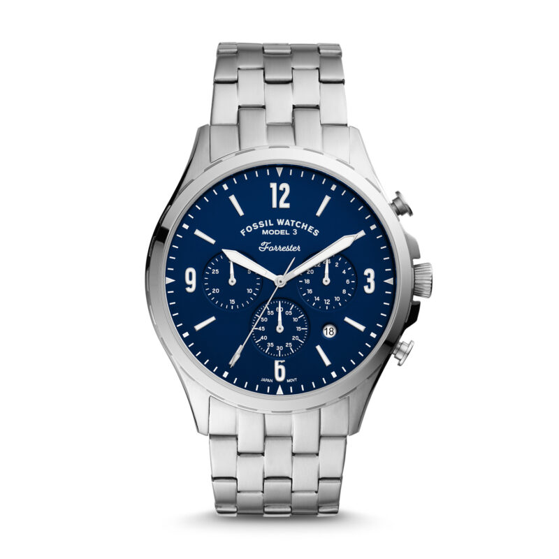 Fossil Forrester Chronograph Blue Dial Men's Watch | FS5605