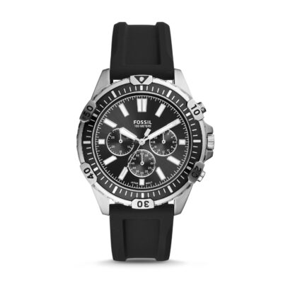 Fossil Men's Garrett Black Dial Watch - FS5624