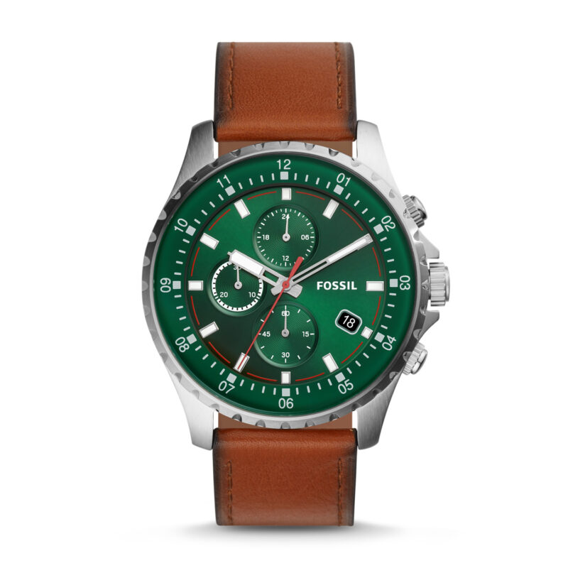 Fossil FS5734 Chronograph Brown Leather Men's Watch