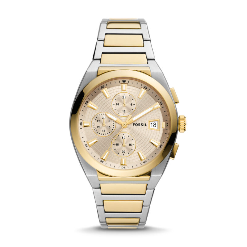 Fossil Everett Chronograph Two-Tone Stainless Steel Watch - FS5796