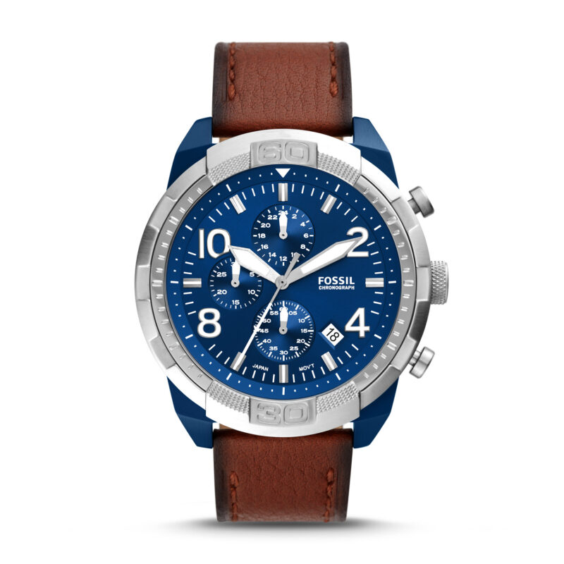 Fossil Bronson Chronograph Leather Strap Quartz FS5829 Men's Watch