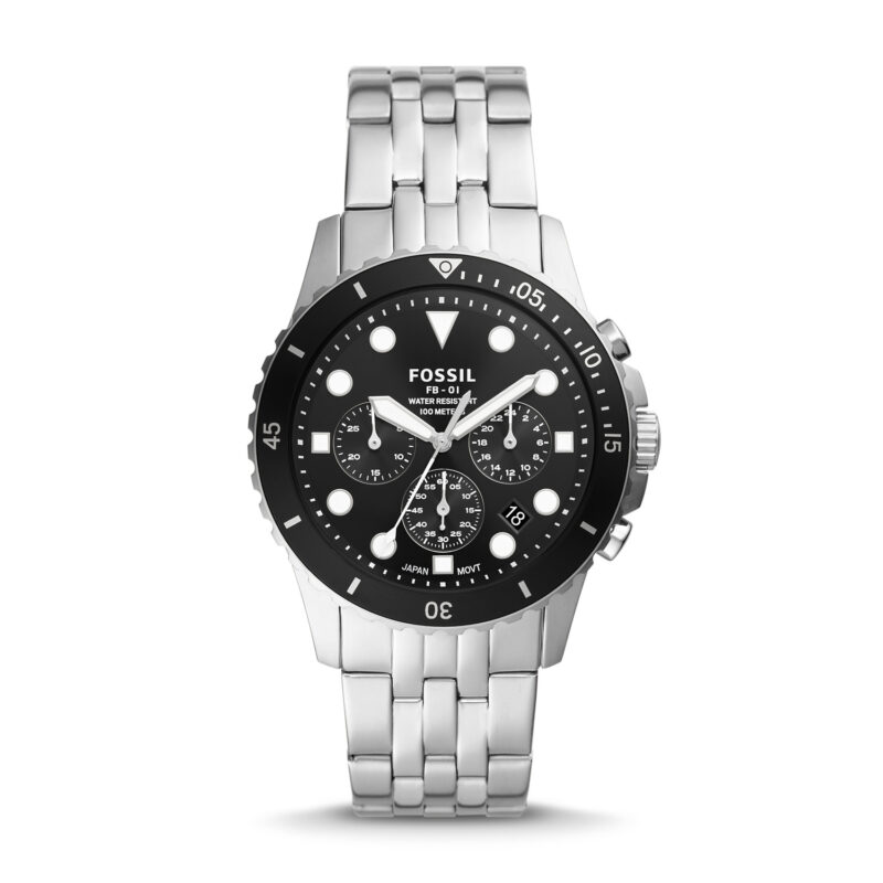 Fossil FB-01 Chronograph Quartz Black Dial Men's Watch FS5837