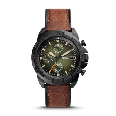 Fossil Bronson Chronograph Luggage LiteHide™ Leather Watch