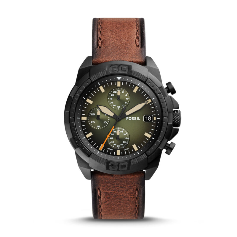 Fossil Bronson Chronograph Luggage LiteHide™ Leather Watch