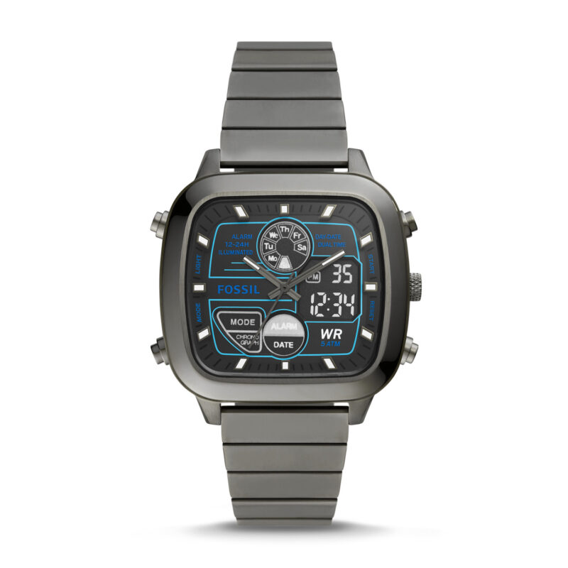 Fossil Retro Anadigital FS5892 Men's 42mm Analog-Digital Vintage Watch